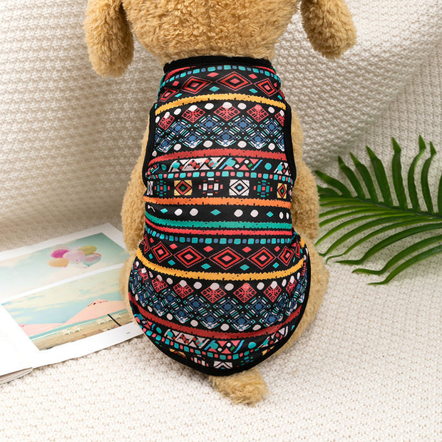 Small Dog Teddy Bear National Style Pet Clothes