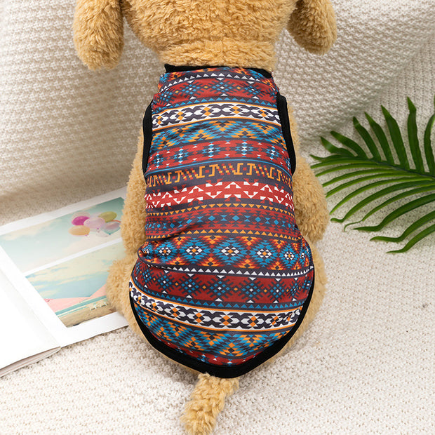 Small Dog Teddy Bear National Style Pet Clothes