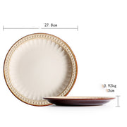 Relief Ceramic Tableware For Western Food