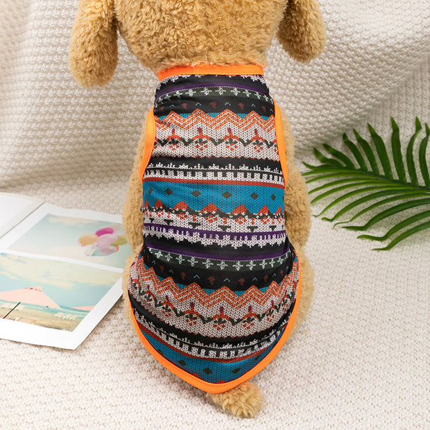 Small Dog Teddy Bear National Style Pet Clothes