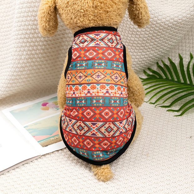 Small Dog Teddy Bear National Style Pet Clothes