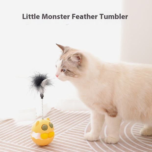 Pets Cat Toy Tumbler Feather Cat Teaser Pet Products